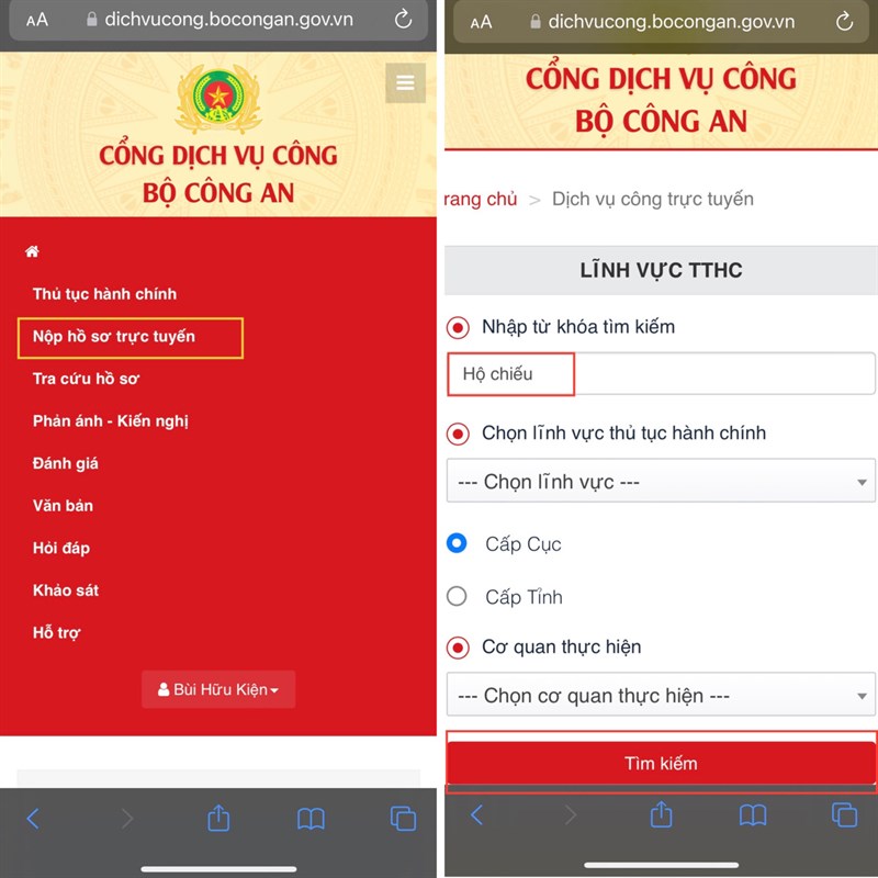 lam ho chieu gan chip online